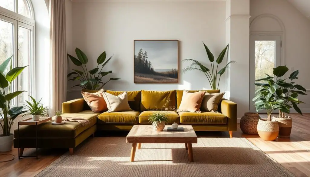 20 Olive Green Velvet Couch Living Room Ideas to Try