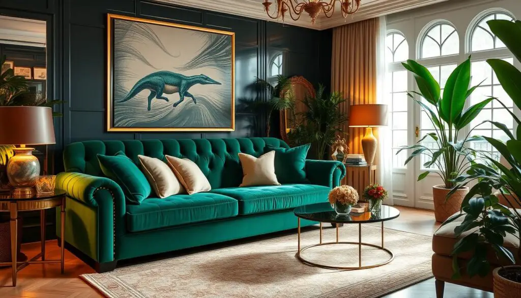 20 Emerald Green Velvet Couch Living Room Ideas