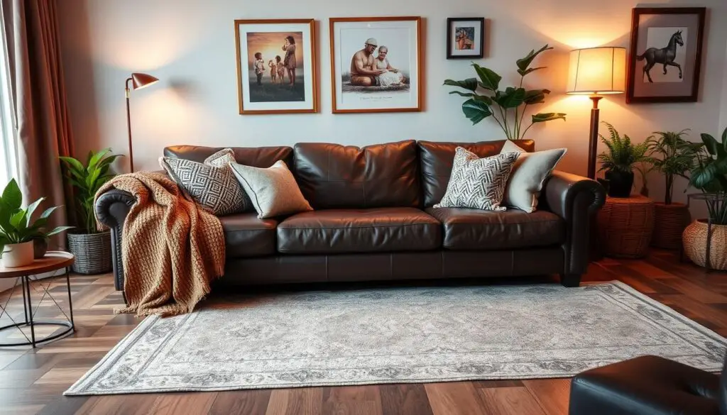 20 Dark Brown Leather Couch Living Room Decor Ideas