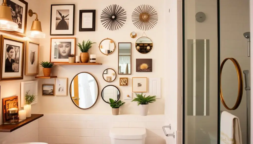 bathroom wall decor ideas above toilet