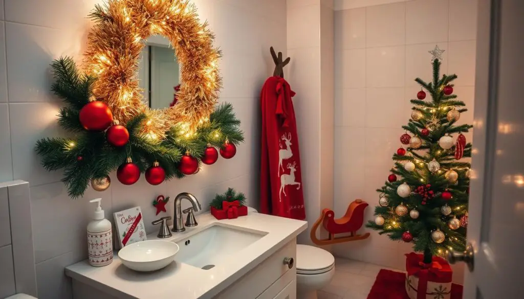 christmas decor ideas for bathroom