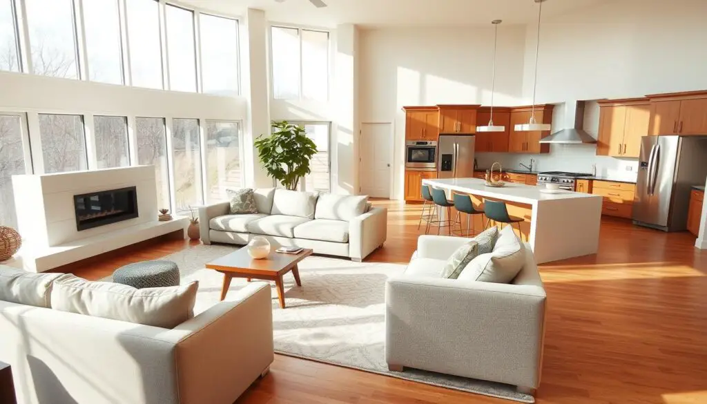 small living room with kitchen ideas