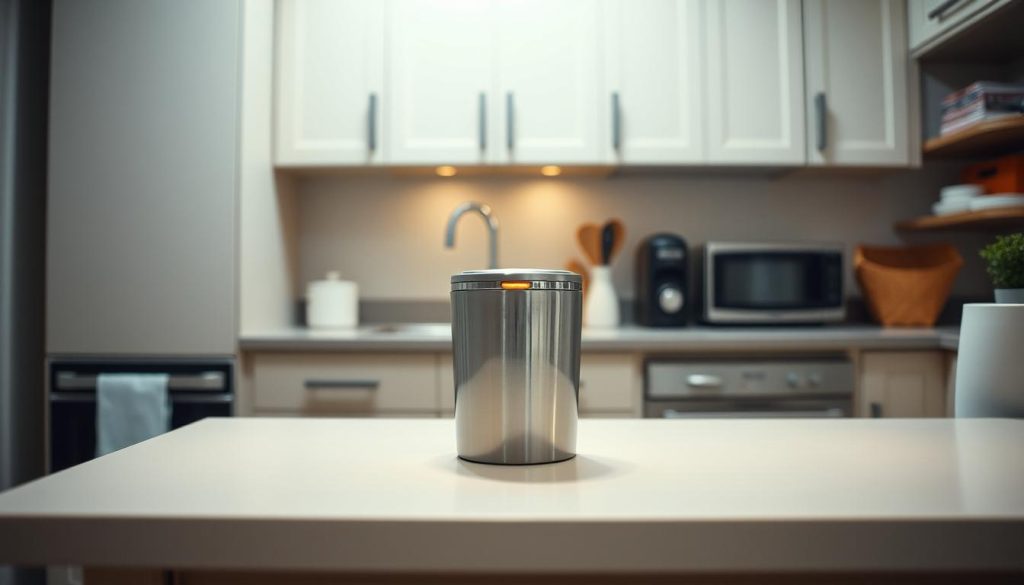 small kitchen garbage can ideas